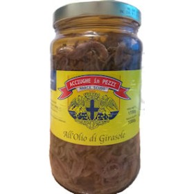 ACCIUGHE A PEZZI IN OLIO VASO KG.1,70